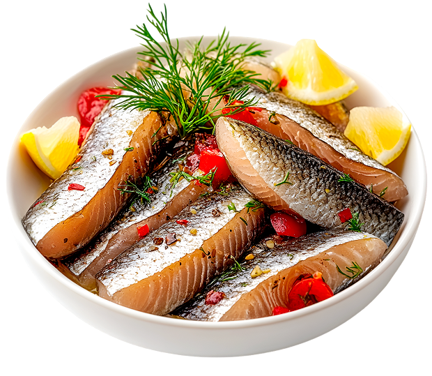 miska ryby z cytrynami i zieleniną karczma leszno